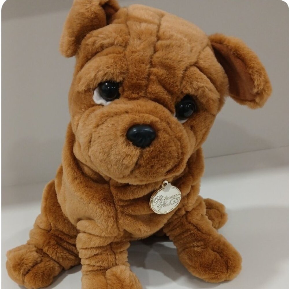 Dan Dee Collectors Choice Shar Pei Bulldog Platinum Plus Plush Dog Wrinkles